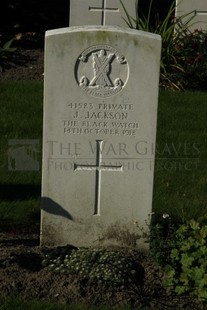 DADIZEELE NEW BRITISH CEMETERY - JACKSON, JAMES